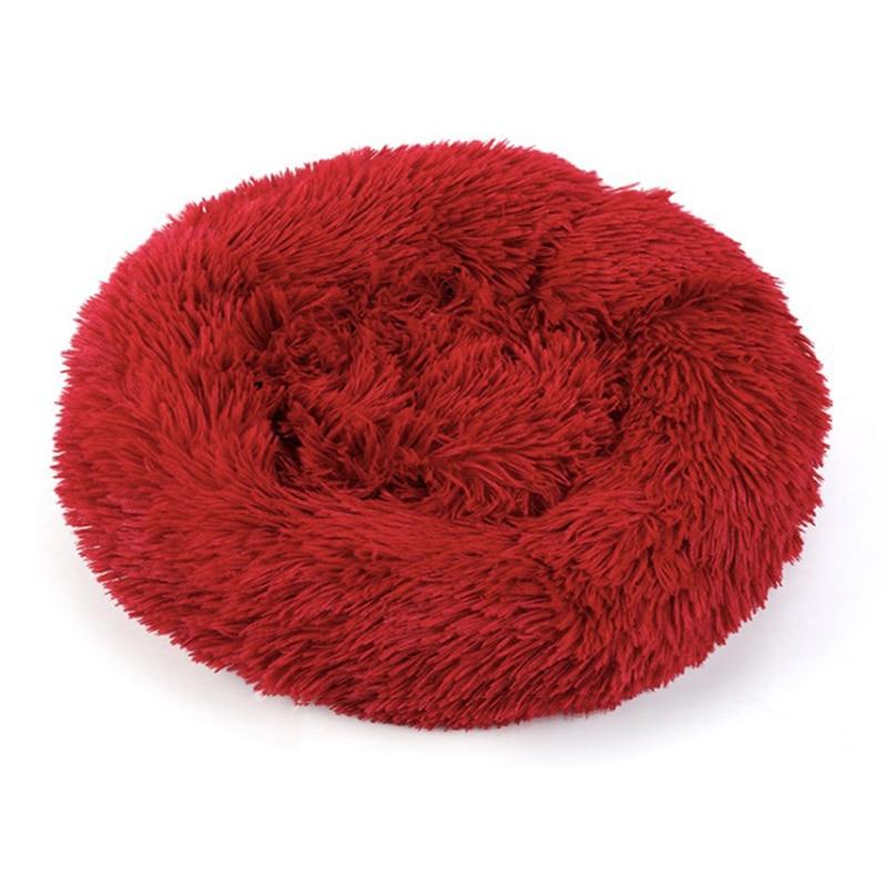 Calming Dog Bed With Luxuriously Soft Faux Fur Cushioning