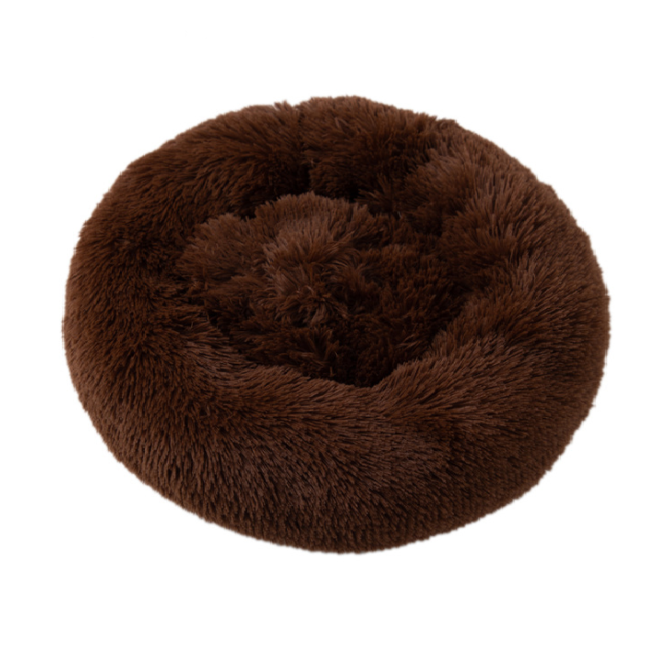 Calming Dog Bed With Luxuriously Soft Faux Fur Cushioning