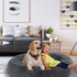 Calming Dog Bed With Luxuriously Soft Faux Fur Cushioning