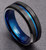 Thin Blue Line Tungsten Carbide Ring - Fashionable, Durable and Stylish