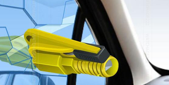 3-in-1 Mini Car Emergency Rescue/Escape Safety Tool - Provides the Easiest Way to Exit or Enter a Car in an Emergency