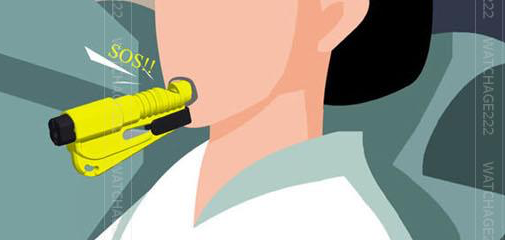 3-in-1 Mini Car Emergency Rescue/Escape Safety Tool - Provides the Easiest Way to Exit or Enter a Car in an Emergency