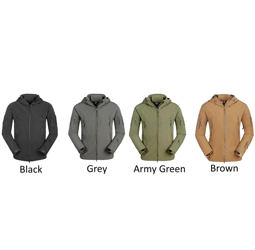 Tactical Soft Shell Jacket - Windproof, Waterproof, Breathable