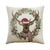 2019 New Christmas Deer Gifts Pattern Cotton Linen Throw Pillow Cushion Cover Car Home Sofa Decorative Pillowcase 45x45cm