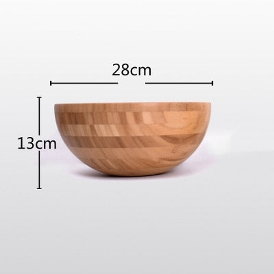 Solid Bamboo Bowls Dinnerware and Serving Bowls