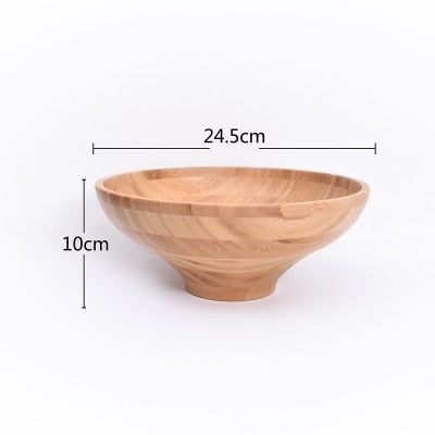 Solid Bamboo Bowls Dinnerware and Serving Bowls