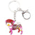 Enamel Boston Terrier Keychain