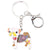 Enamel Boston Terrier Keychain