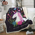 Unicorn Velvet Plush Throw Blanket