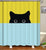 Shower Curtain With 3D Cat Designs