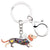 Dachshund Colorful Enamel Key Chain