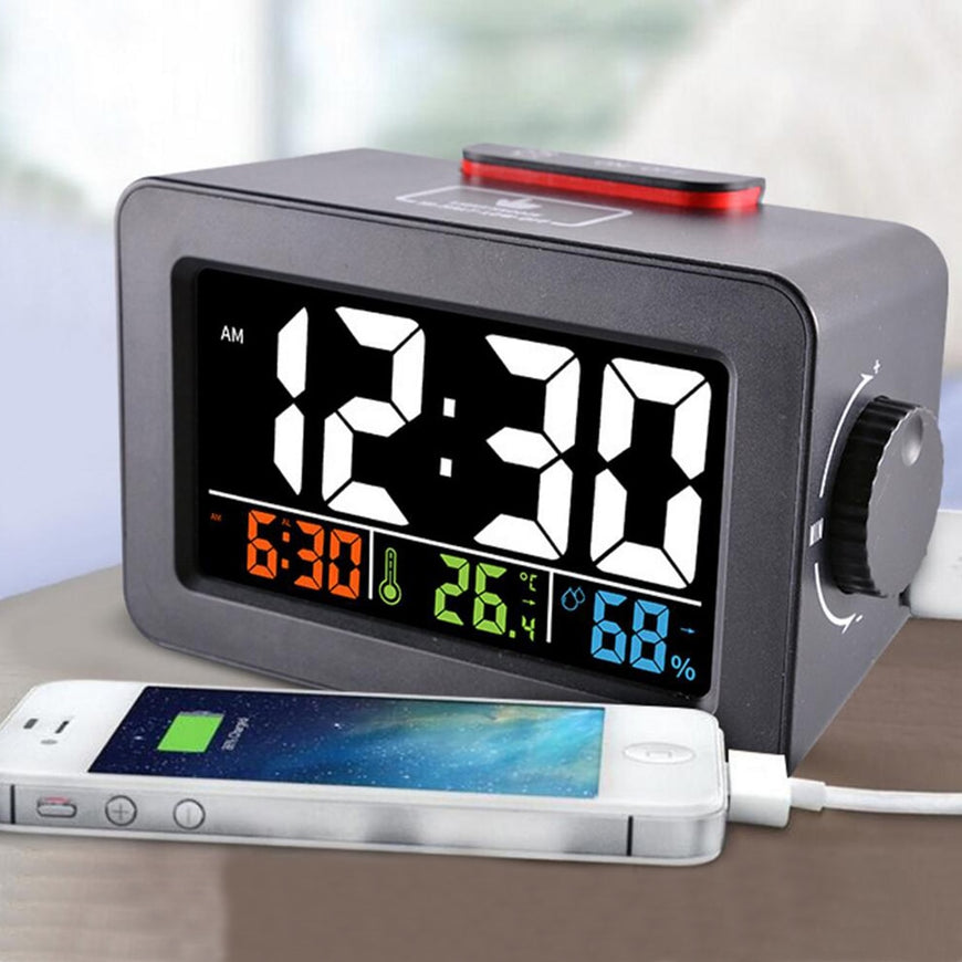 Digital Alarm Clock with Temperature and Humidity