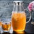 Glass Water Pitcher with Stainless Steel Lid