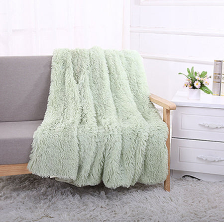 Elegant Fur Faux Fur Sherpa Throw