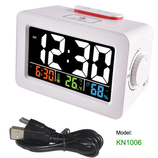 Digital Alarm Clock with Temperature and Humidity