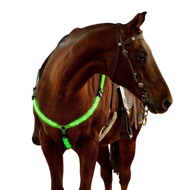 Adjustable LED Horse Chest Belt Harness