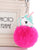 Unicorn PomPom Keychain